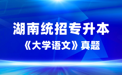 2024年湖南统招专升本《大学语文》真题